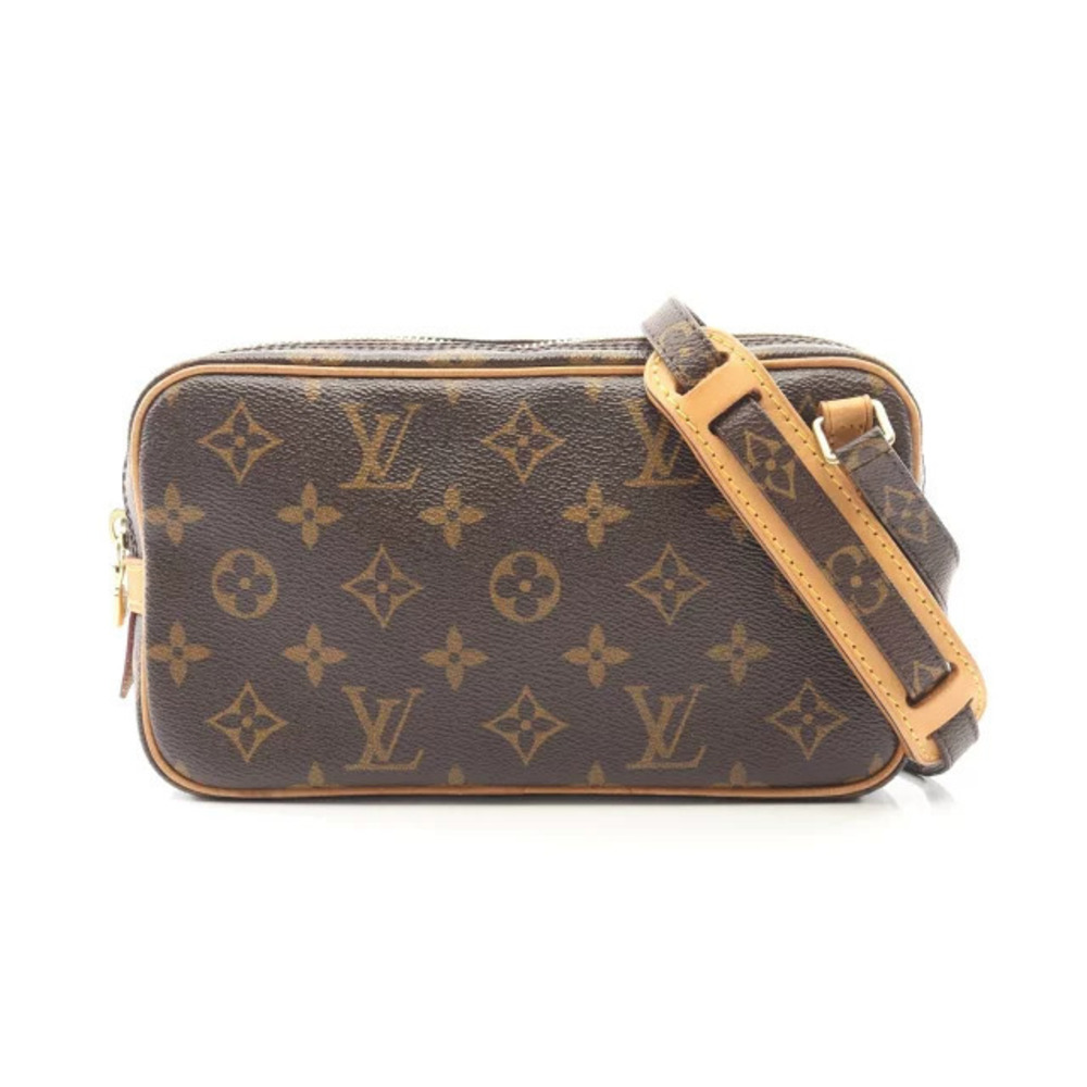 Louis Vuitton Marly Bandouliere Shoulder Bag Canvas Leather Monogram Brown